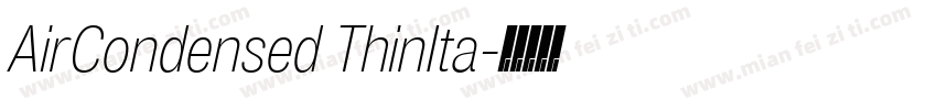 AirCondensed ThinIta字体转换